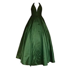 #46 - Amelia Couture Prom Dress Emerald Green